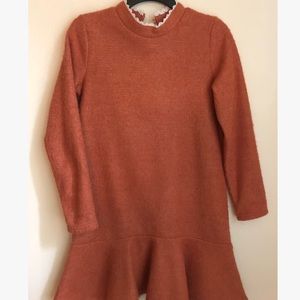 From Uijeongbu South Korea. Fleece dress with trim